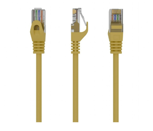 Gembird Patch cord kat.6, UTP, 0,5m, żółty - 1351714 - zdjęcie